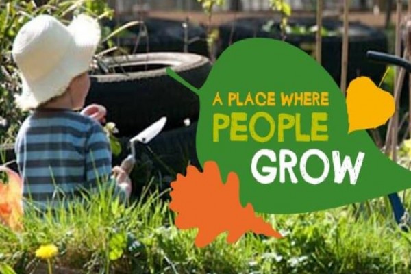 Kids having fun gardening on their day out in Bristol