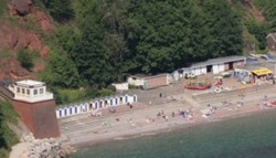 Oddicombe Beach near Torquay Devon